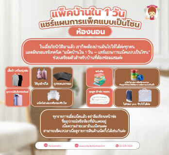 ในเมื่อภัยพิบัติมาแล้ว เราก็จะต้องผ่านมันไปให้ได้ค่ะทุกคน แอดมินขอแชร์เทคนิค “แพ็คบ้านใน 1 วัน – แชร์แผนการแพ็คแบบเป็นโซน” ช่วยเตรียมตัวสำหรับบ้านที่ต้องซ่อมแซมค่ะ